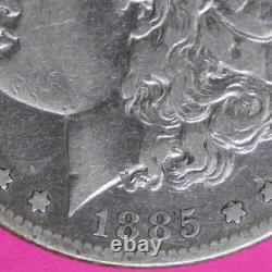Pièce de monnaie rare de haute qualité 1885 S Morgan Liberty Silver Dollar, date semi-clé, 299