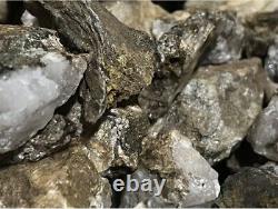 Réserve mère de 10 lb de minerai d'or et d'argent hautement minéralisé, de quartz et de schiste bleu