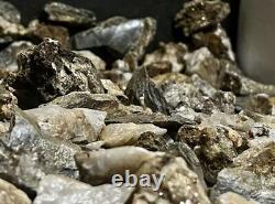Réserve mère de 10 lb de minerai d'or et d'argent hautement minéralisé, de quartz et de schiste bleu