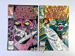 SURFEUR D'ARGENT Vol. 3 #1-30, 36 & 42 (1987-90) Lot de 32 bandes dessinées Marvel de haute qualité