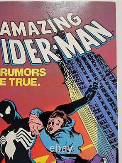 Spider-Man étonnant 252 NM- Kiosque 1er costume noir de Spider-Man 1984 Haute Qualité