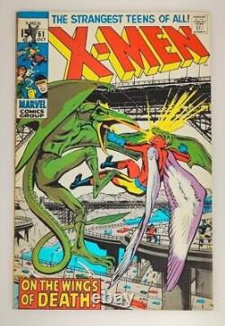 X-Men 61 Neal Adams Art 1969 2e apparition de Sauron état impeccable 9.0 à NM- CGC, signé par Lee.